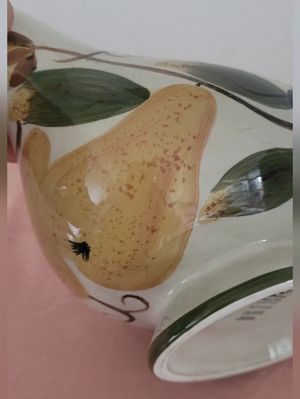 Tabletops Lifestyles Fruit Medley Handpainted Gravy Boat Vintage